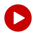 Video Player Button - vector